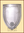 Wappenschild aus Stahl für Schaukampf
